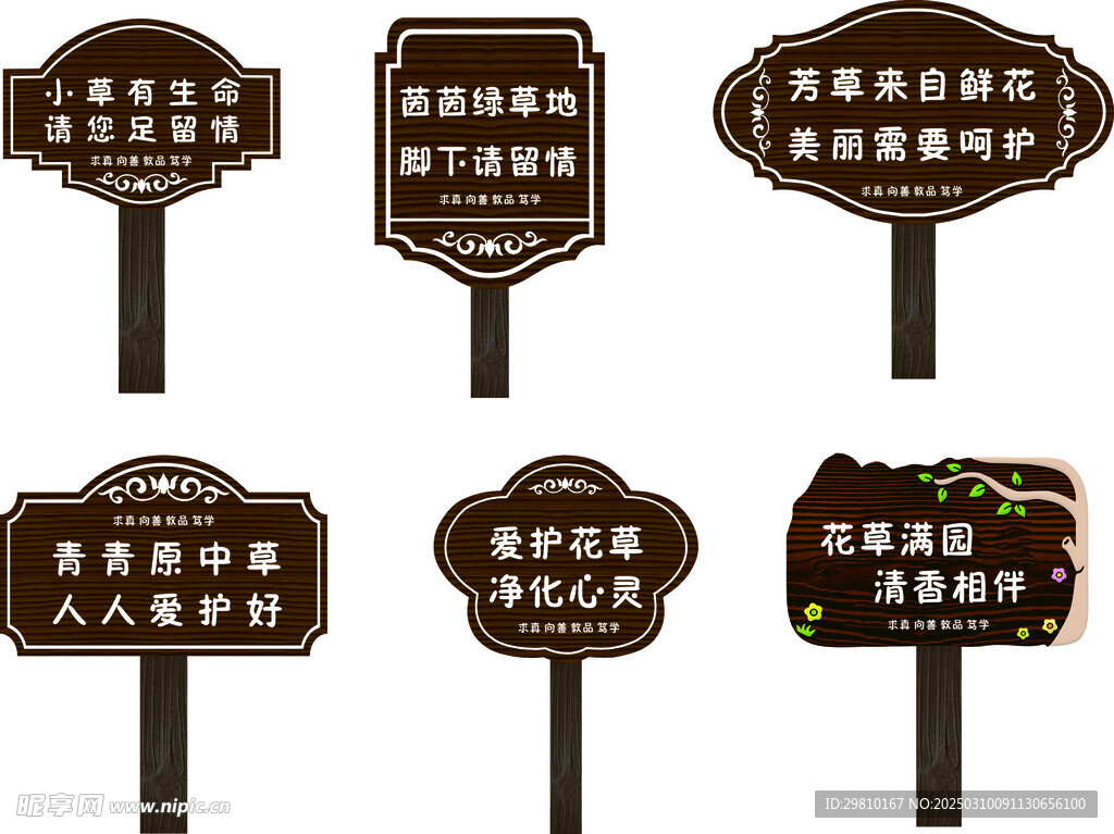 校园花草牌