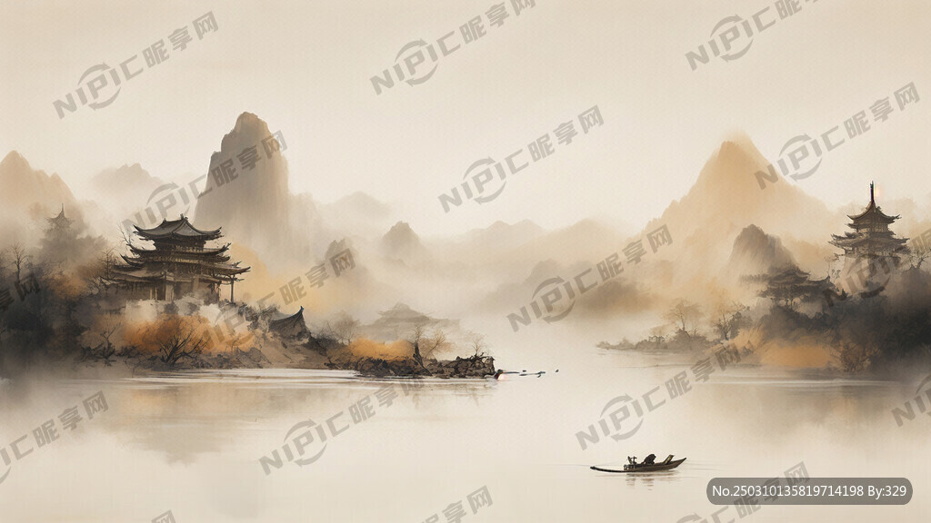 书香中国主题背景图  金色