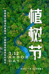 植树节海报          