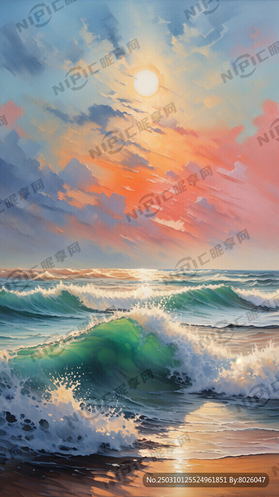 生成莫兰迪风格简约砂岩油画