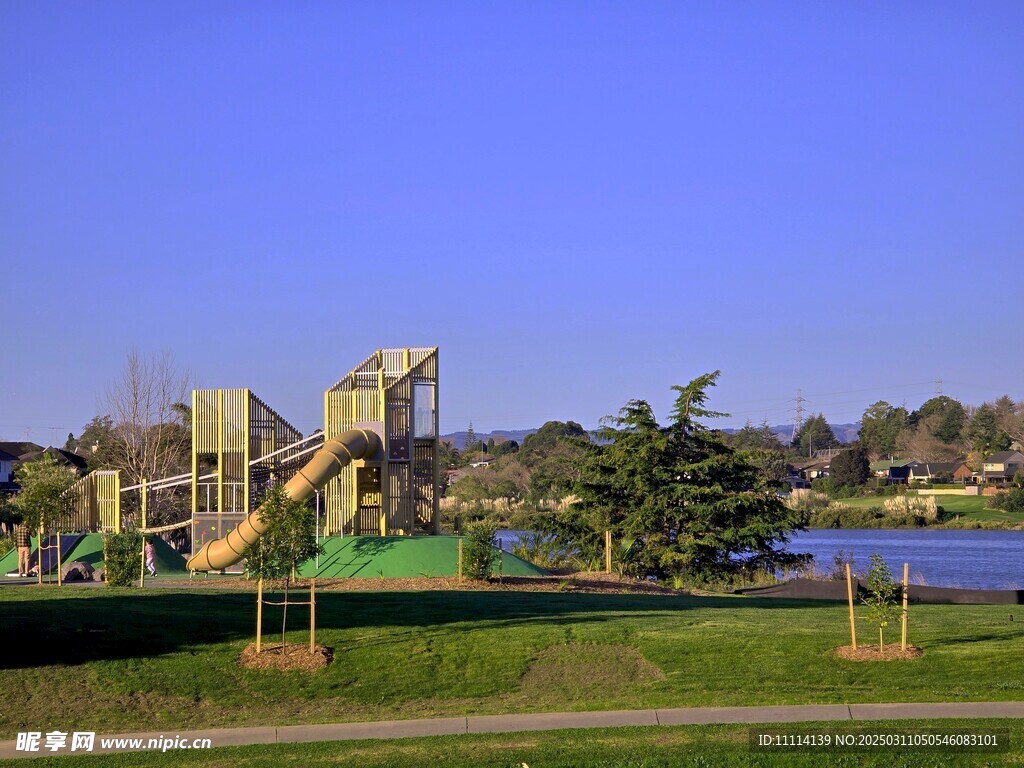 奥克兰海滨小镇风景