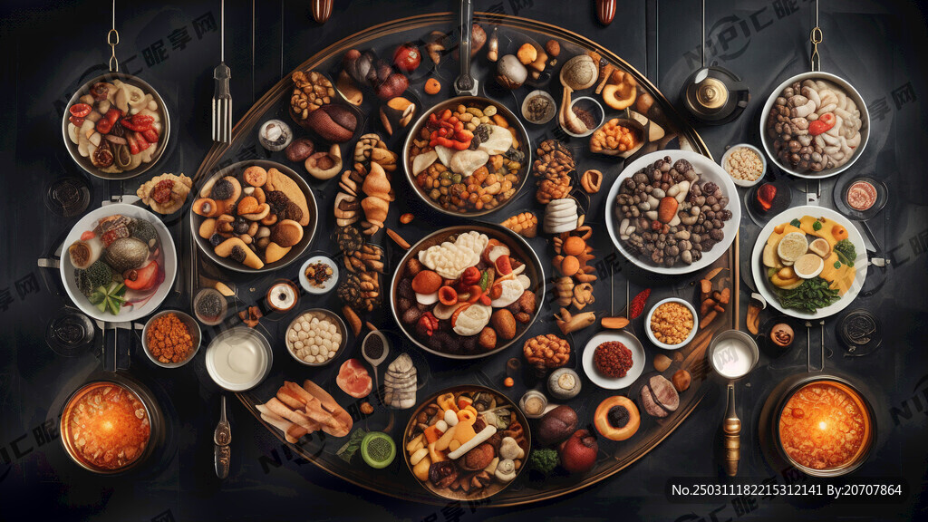 食品餐饮挂图  不要挂灯