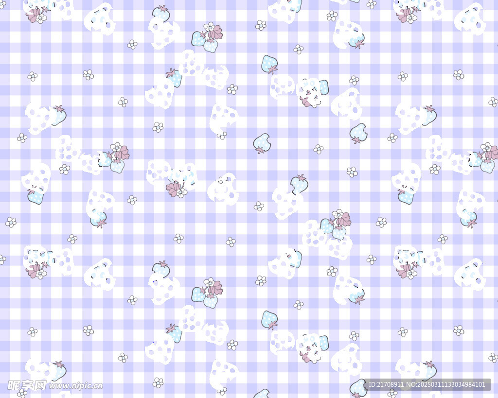 草莓格子