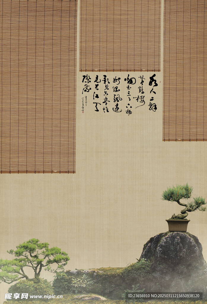 工笔中国风画分层素材 