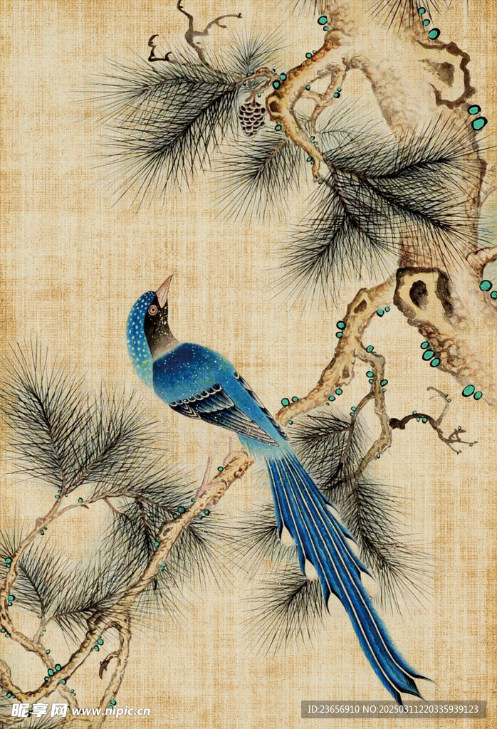 工笔中国风画分层素材 