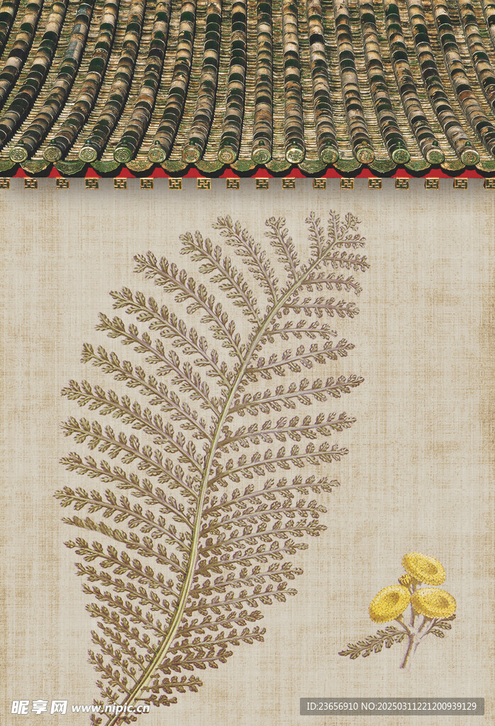 工笔中国风画分层素材 