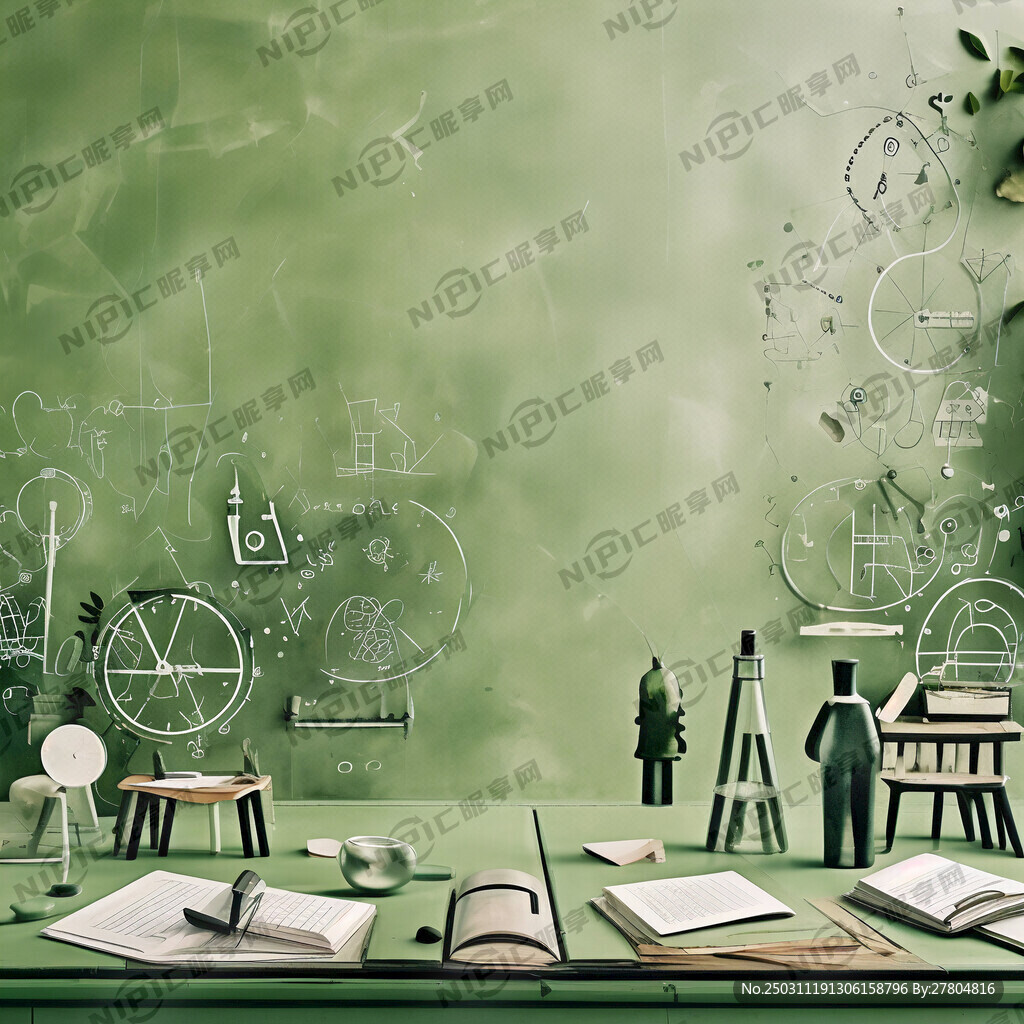 适合做小学工作计划的淡绿色背景