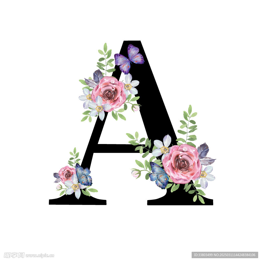 字母花