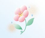 简约清新元素小花