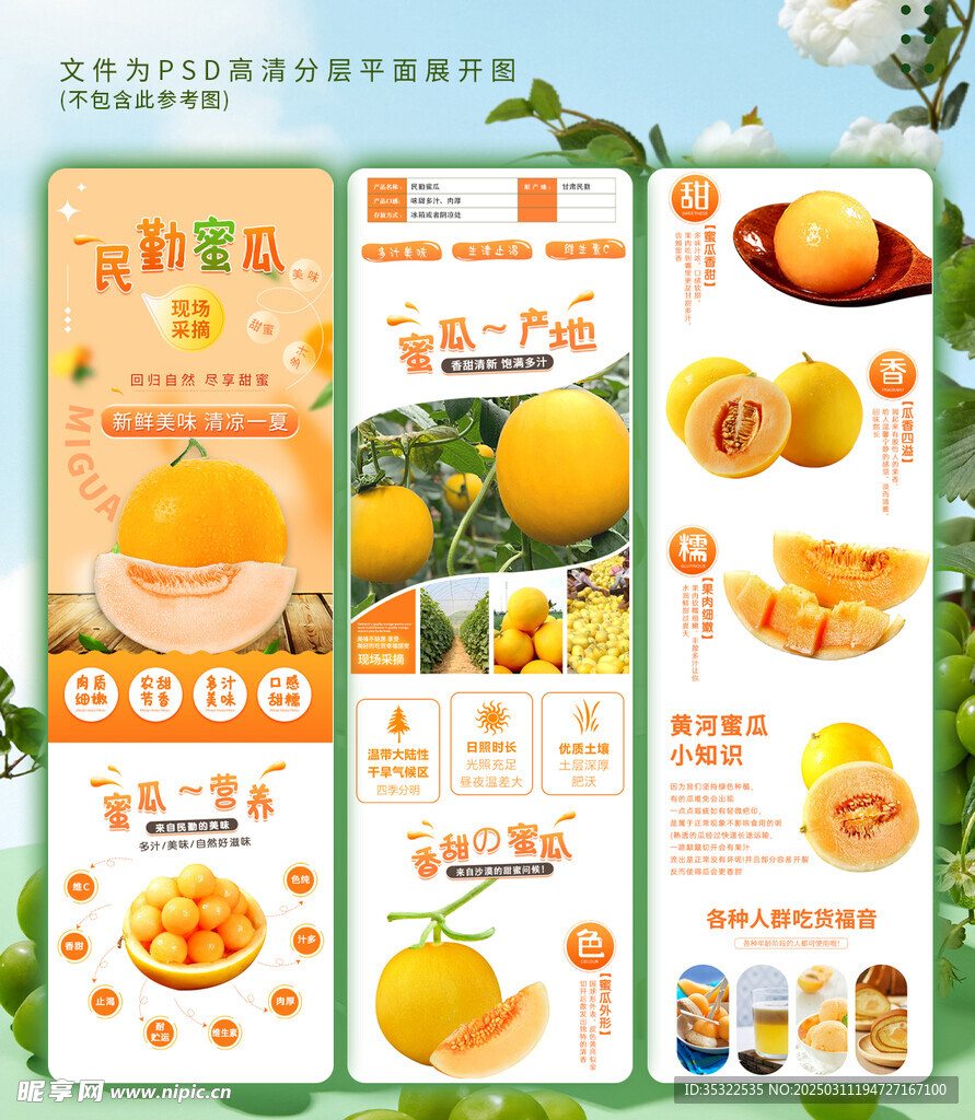 蜜瓜详情页