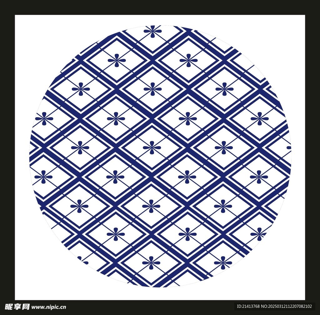 圆形传统花纹