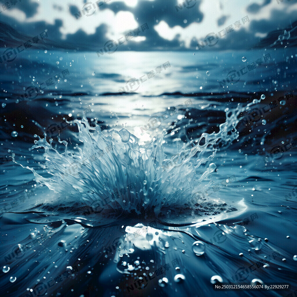 水花大海蓝色主图