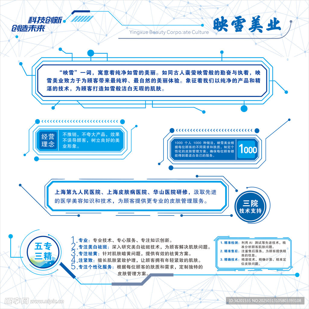 美业科技感文化墙