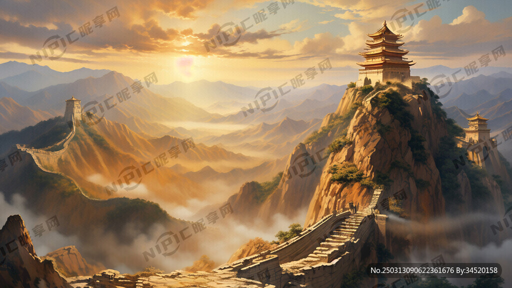 气势磅礴 壮丽风景 青山绿水