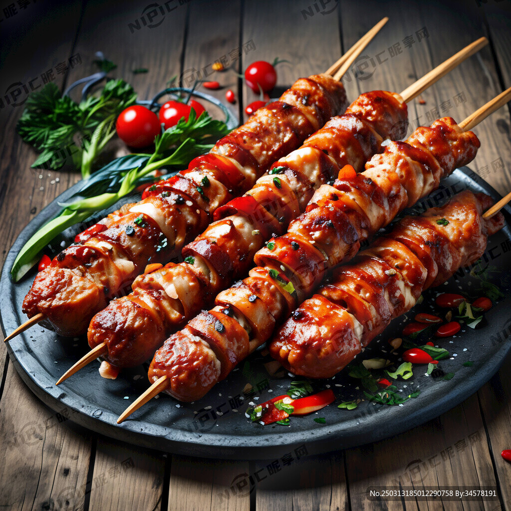 大肉串 肥瘦相间