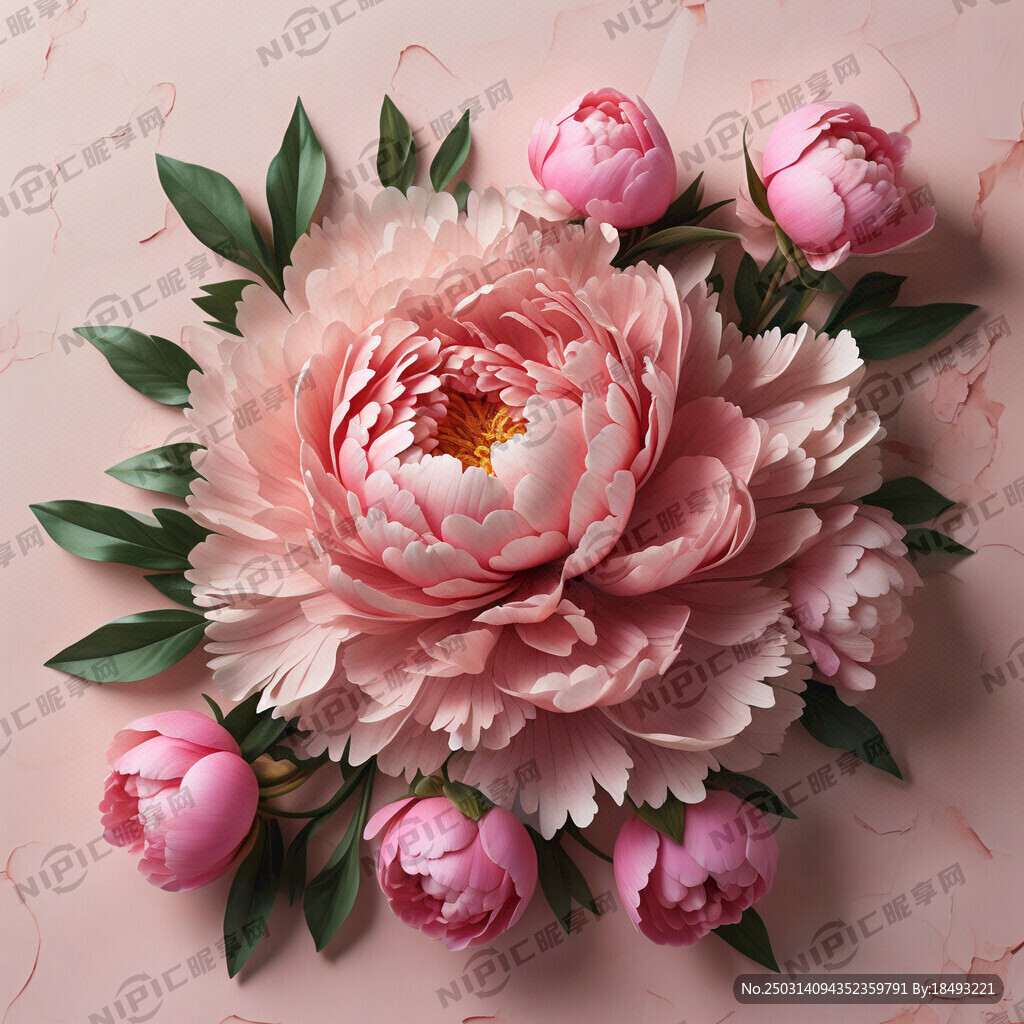 花边牡丹花