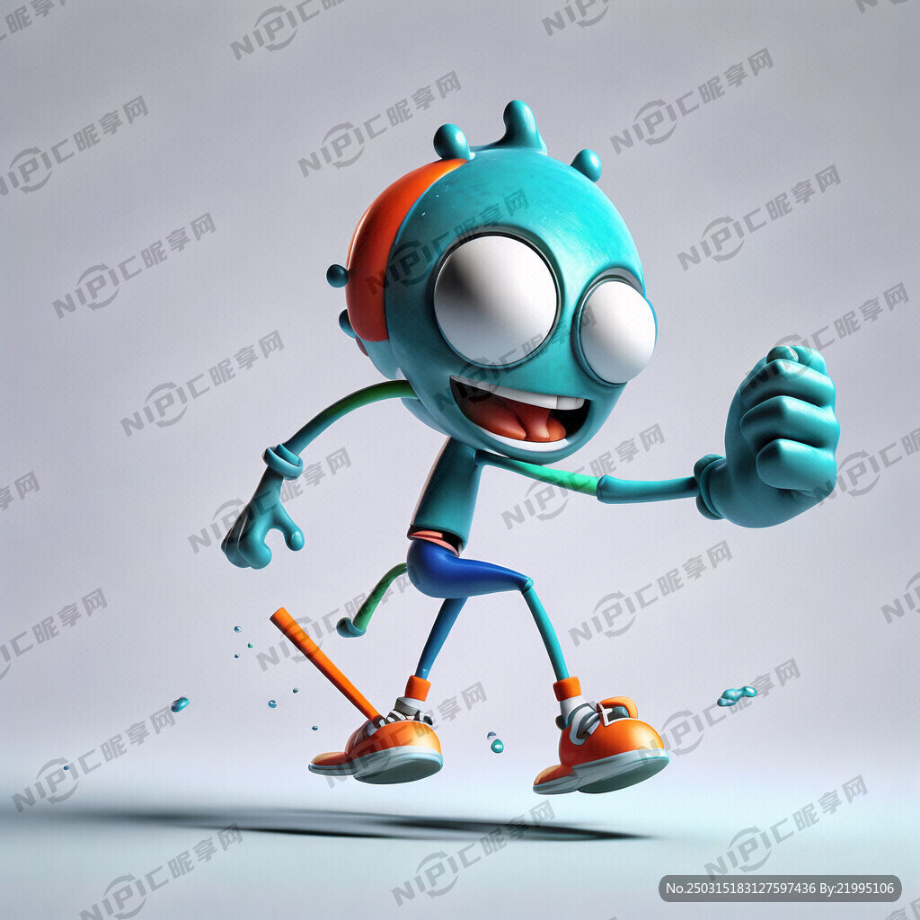 3D卡通人物运动