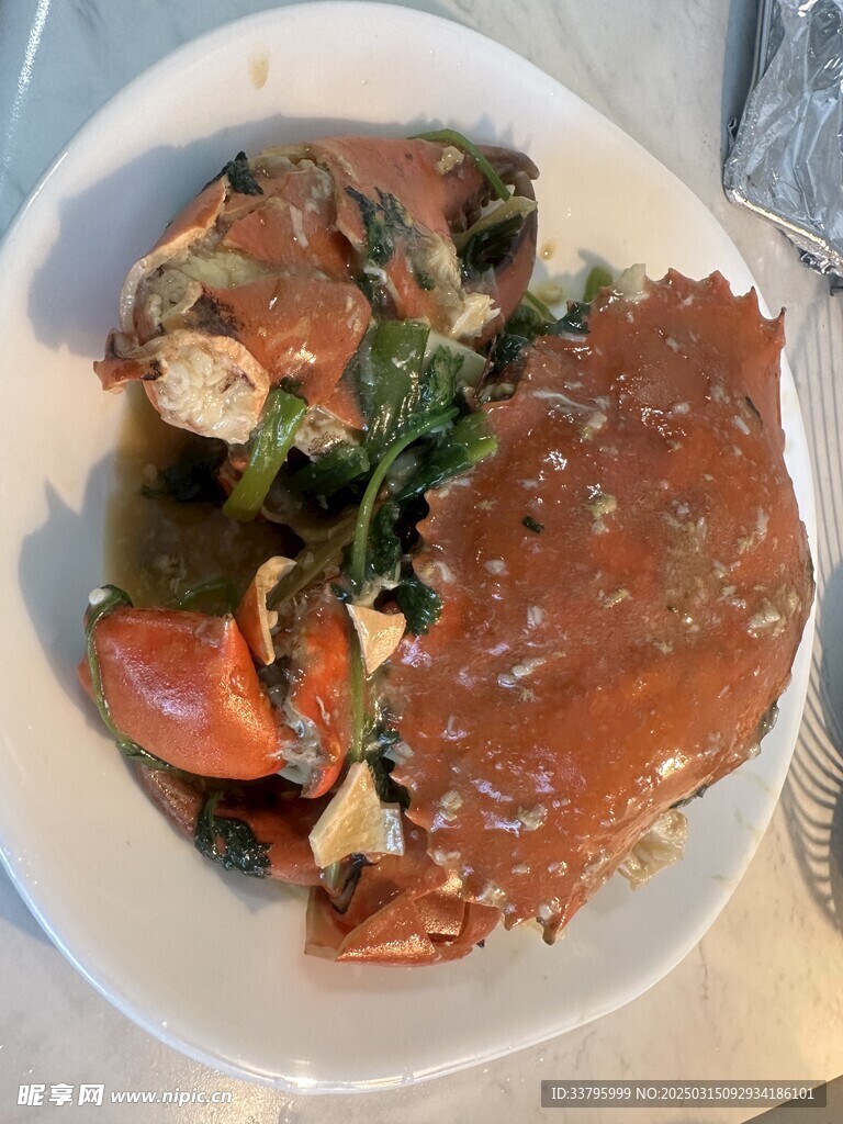 姜葱炒肉蟹