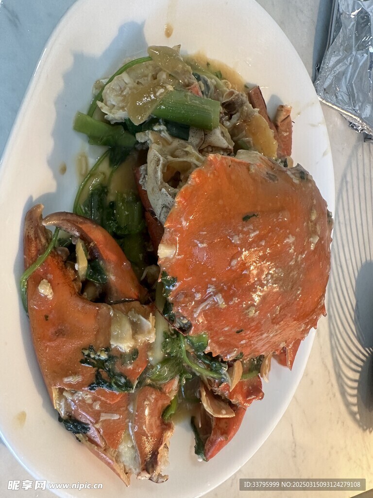 姜葱炒肉蟹