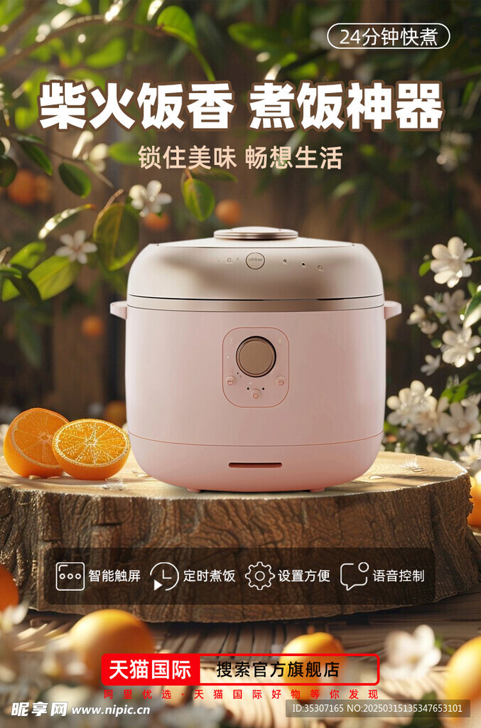 电商图片电饭煲详情标志