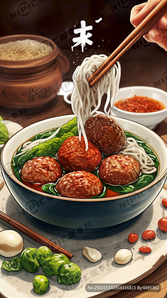 潮汕牛肉丸海报