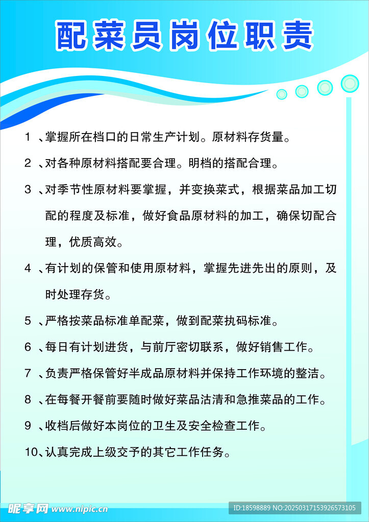 岗位职责