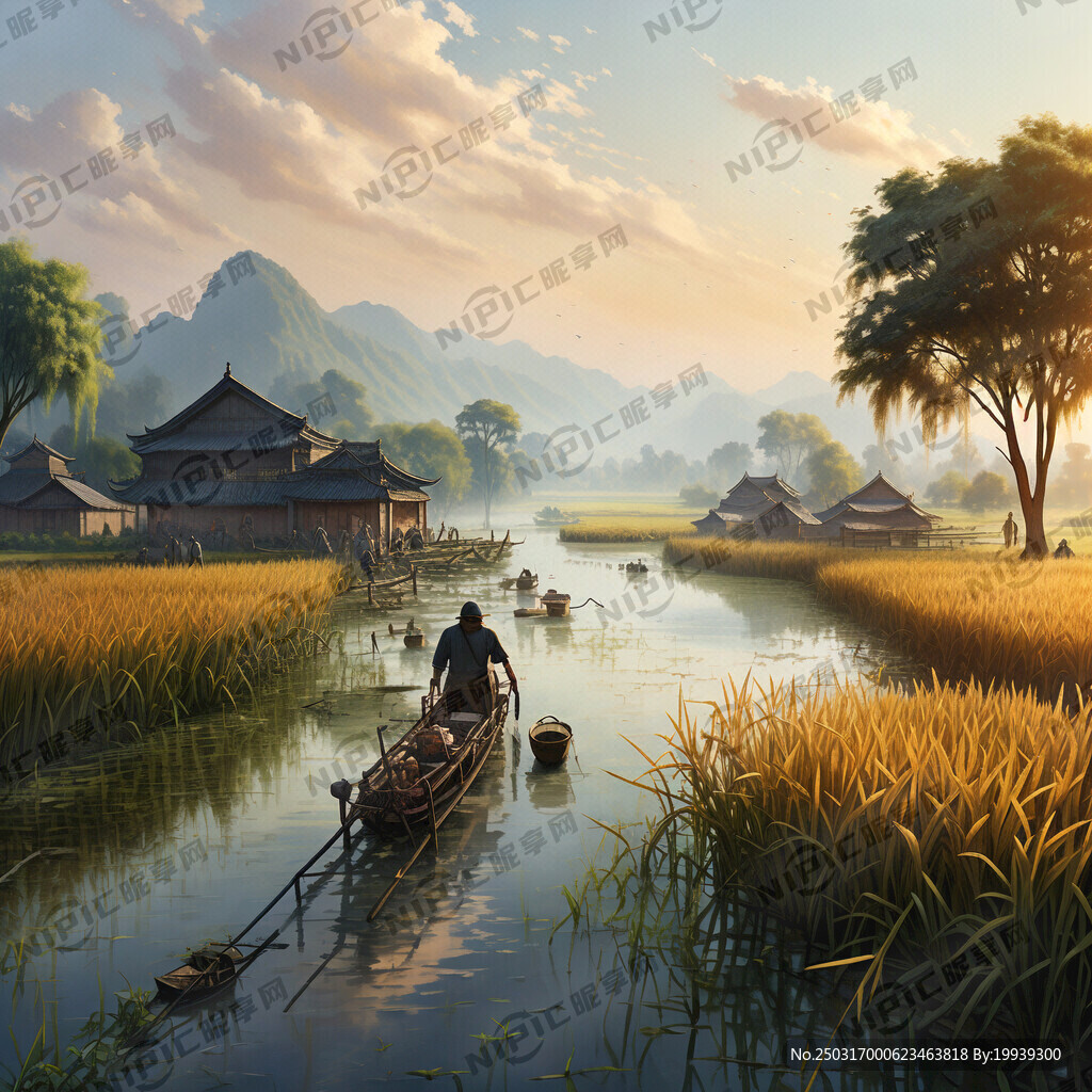 超高清 细节刻画 江南风景