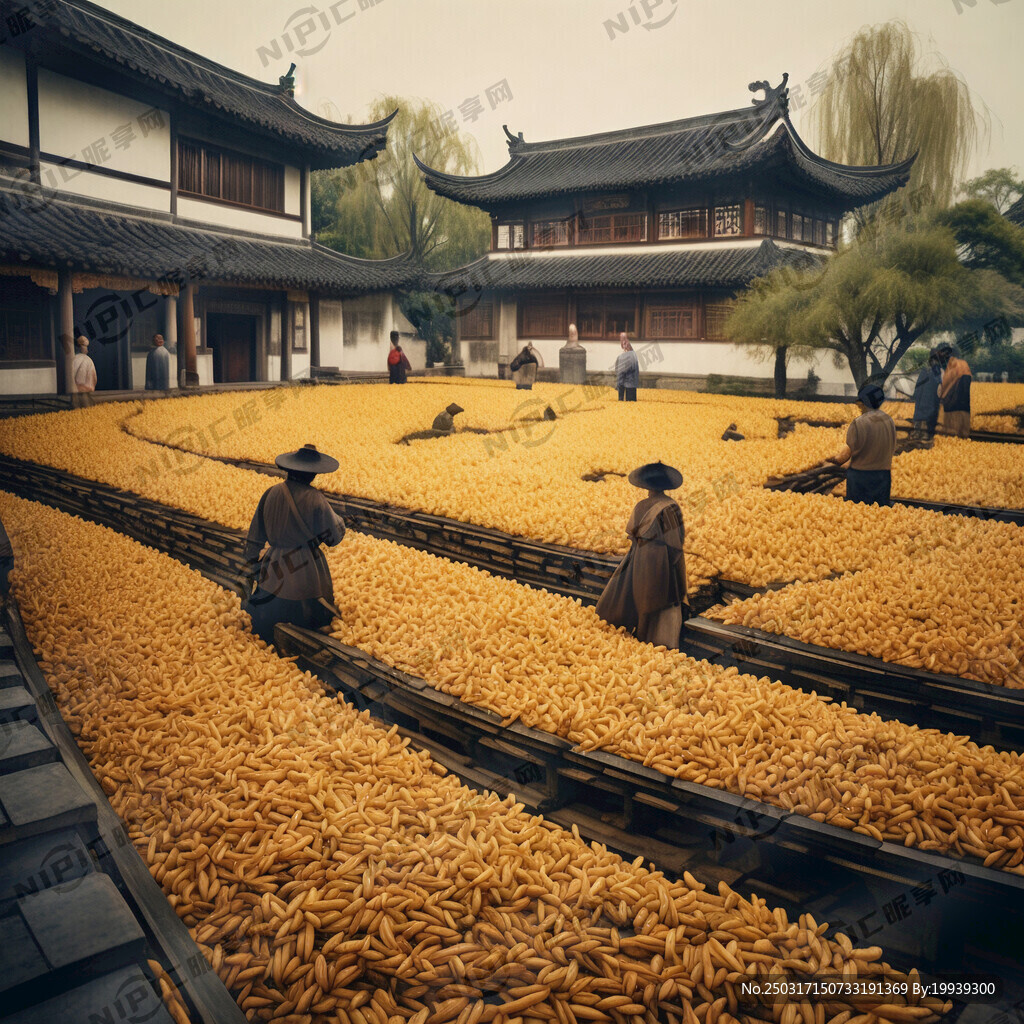 江南庭院 人物清高 传统元素