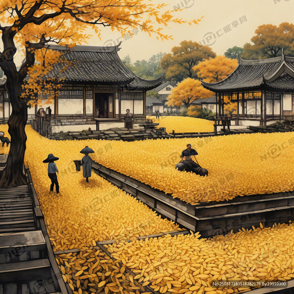 江南庭院 人物清高 传统元素