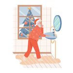 矢量圣诞老人插画素材