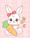 可爱手绘卡通小兔子插画