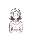 潮流女孩插画