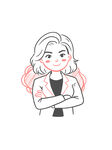 女经理商务人物插画