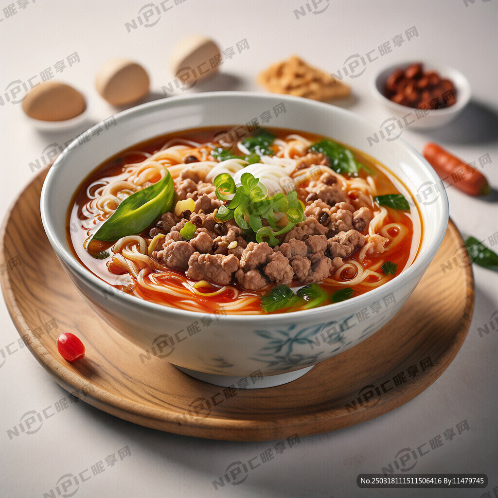 需要设计小吃图片 肉沫粉汤
