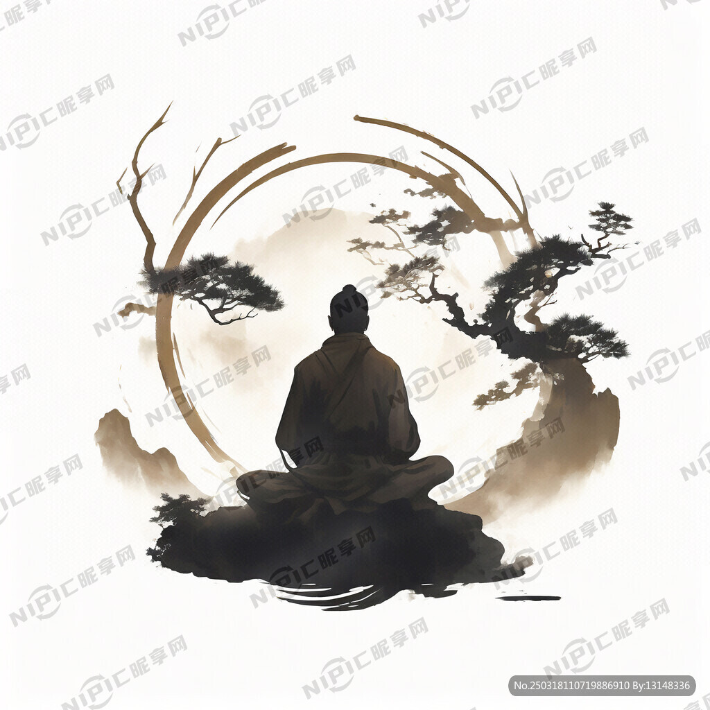 禅茶标志设计   茶元素 