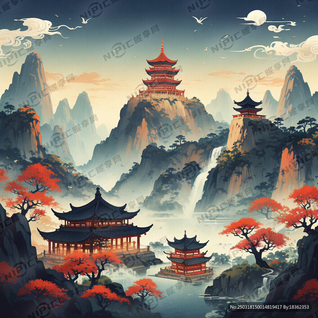 生成一幅哪叱插图