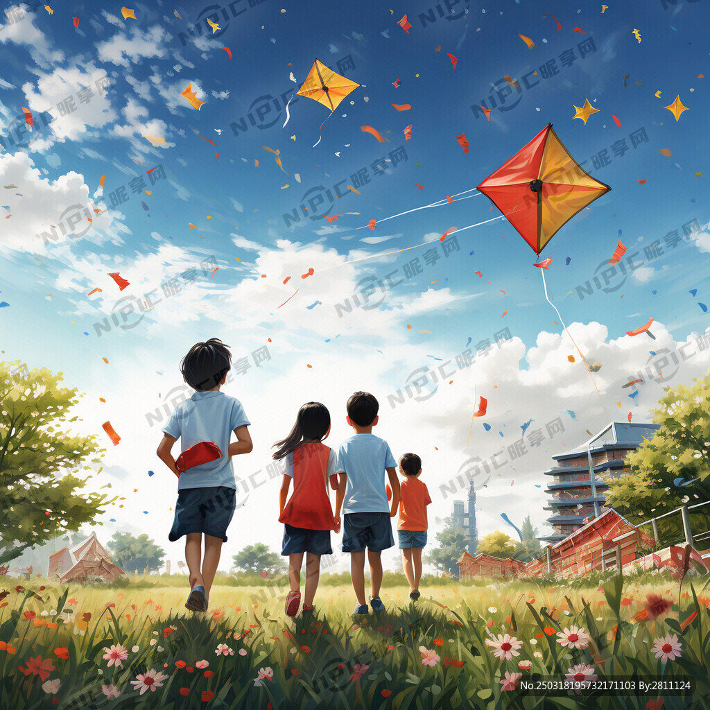 设计一副六一儿童节背景