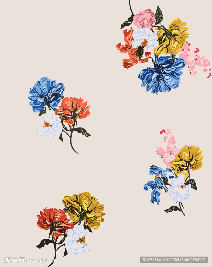 手绘花