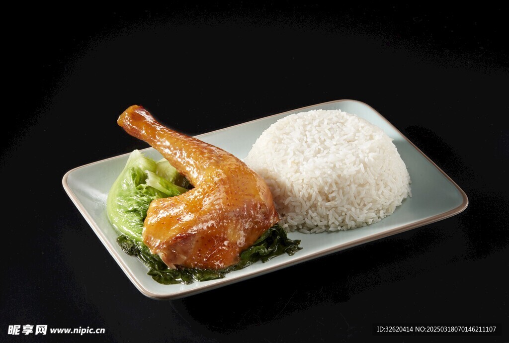豉油鸡腿饭