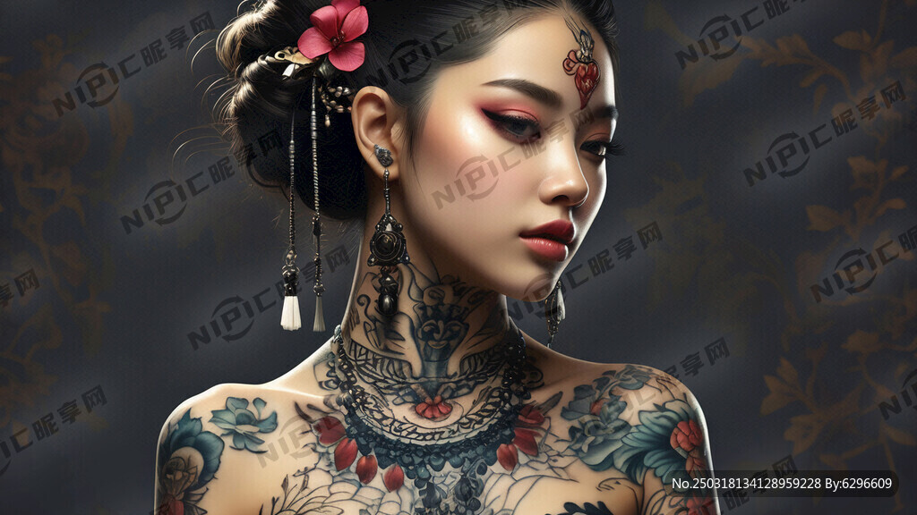 纹身美女