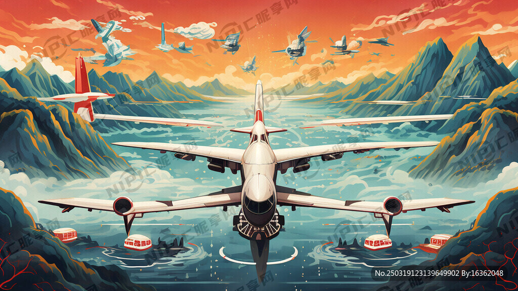 航空主题的海报