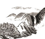 水墨山水素材