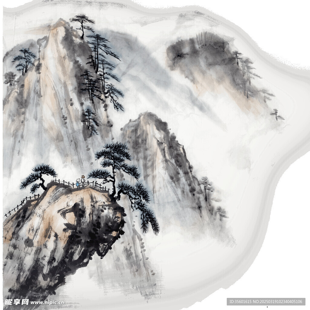 水墨山水素材