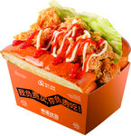 香酥鸡腿排吐司