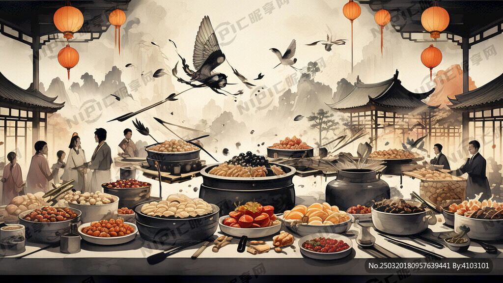 国潮风美食节