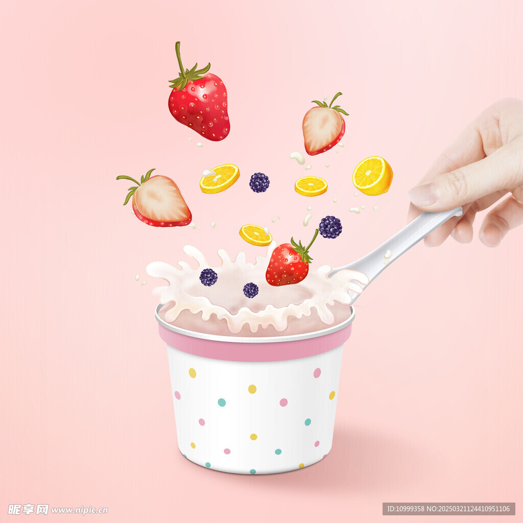 草莓小蛋糕海报