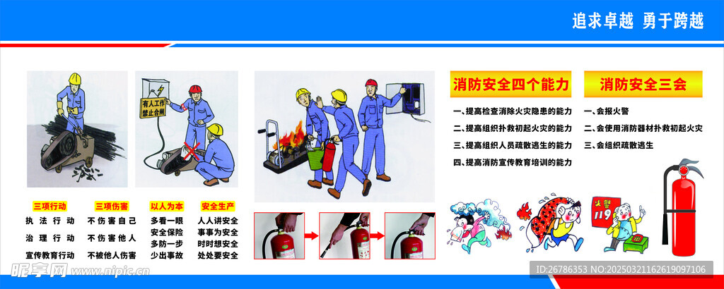 工地消防展板