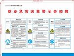 职业危害因素警示告知牌