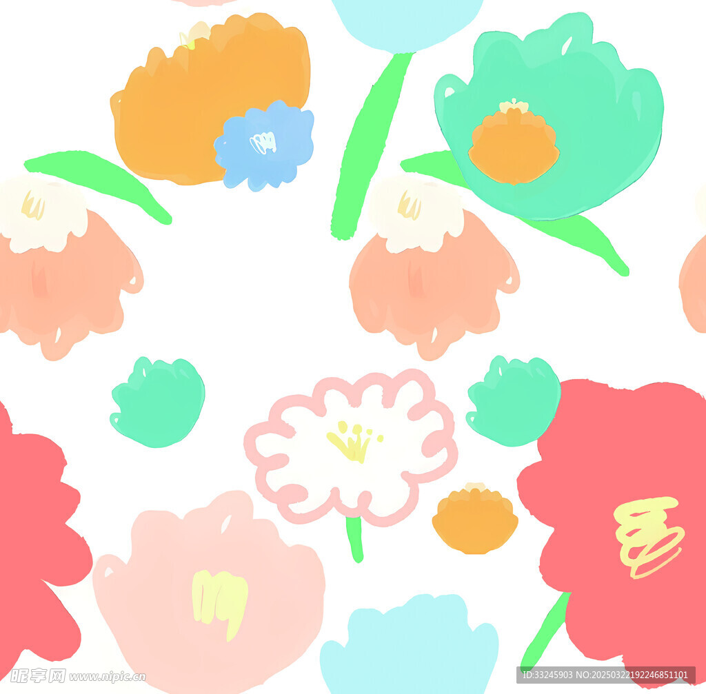 色块花
