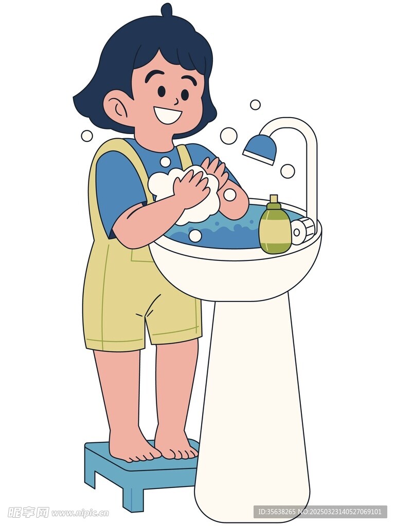 勤洗手插图
